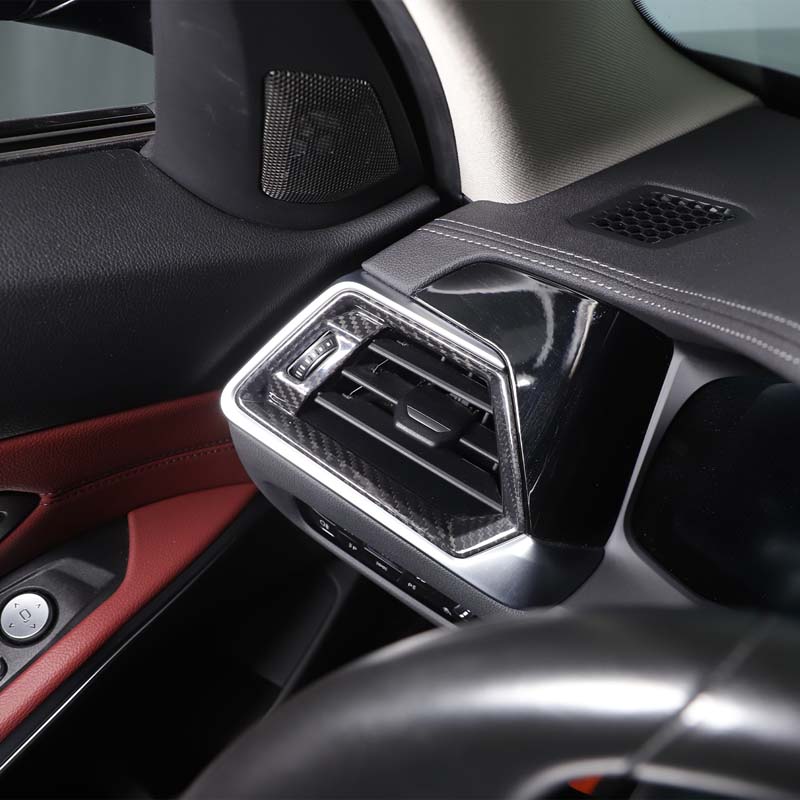 Real Carbon Fiber For BMW 3 Series G20 G21 G28 2020-2026 Car Side Air Conditioning Vent Outlet Cover Trim Car Accessories