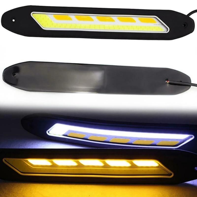 LED Strip for Car Daytime Running Light Front Bumper with Integrated For DRL Turn Signal and Fog Lamp Compatibility