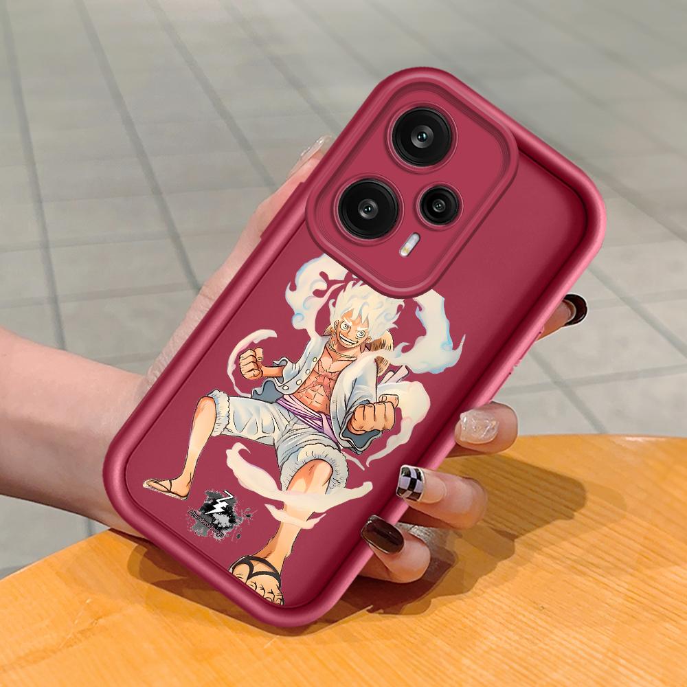 Soft Silicone Square Ladder Printing Pattern Phone Casing Full Cover Camera Shockproof Protection Rubber Case for Xiaomi Redmi