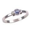 Natürlicher Tansanit Edelstein 925 Sterling Silber Schmuck Ring Größe 5,5 e6H36