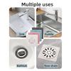 4Pcs Shower Drain Hair Catcher Square Plastic Sink Strainer Anti-Clog Bath Tub & Kitchen Filter Trap Prevent Clogged Pipes Hair Guard
