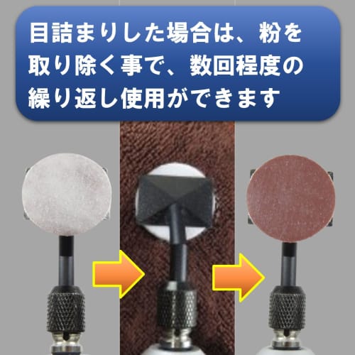 FregocS Pen Sander and File Set, Round, 25mm #2000, 50-Piece Set with Double-Sided Tape (Plastic Models, Nails, DIY) PSF2000WHT