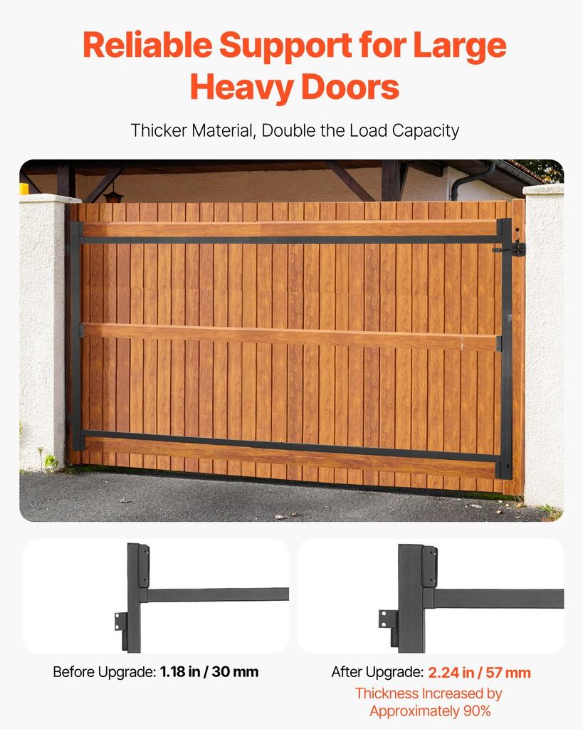 VEVOR Gate Building Kit, Fits 60 to 96 in Wide Openings, Up from 4 to 5 ft High Fence, Adjustable Gate Building Kit