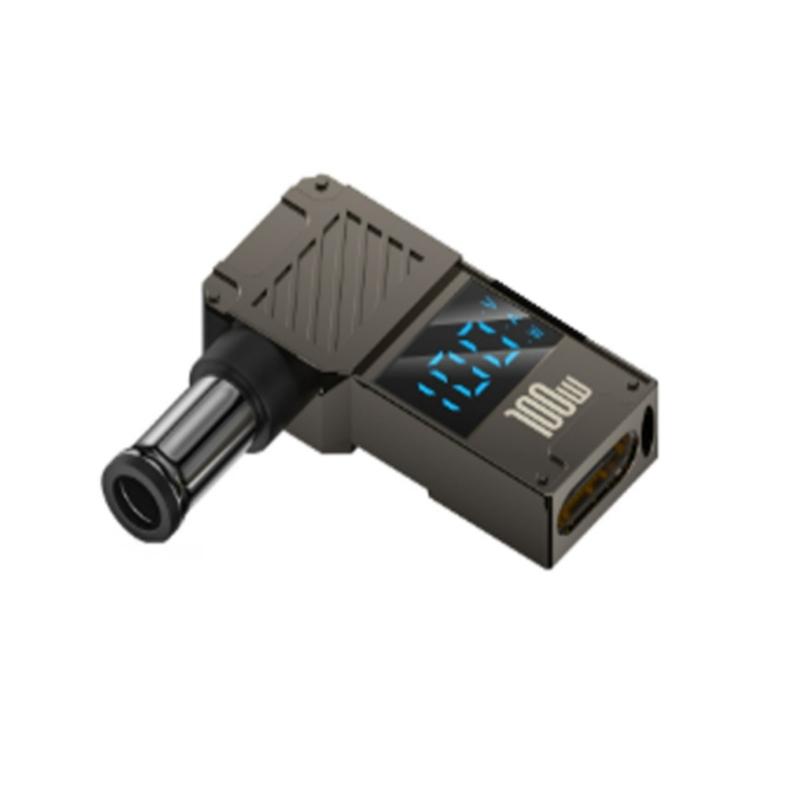 USB C To Direct Current 100W PD Type C Female To Male Connector With Digital Display for Monitors Voltages Current Power