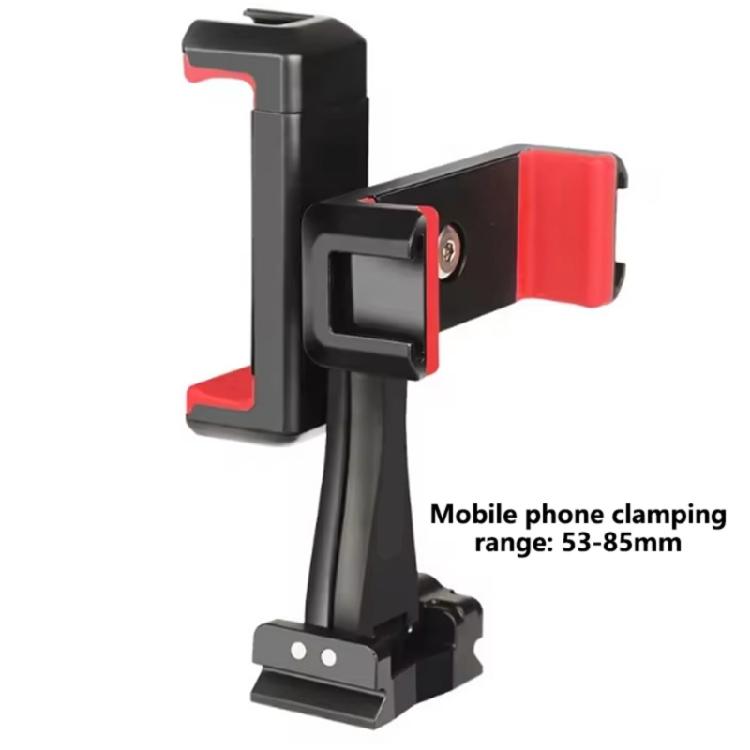 Double Setups Mobile Stand Phone Clamp With 360°Free Angle Adjustment For Live Streaming And Filmmaking Phone Bracket