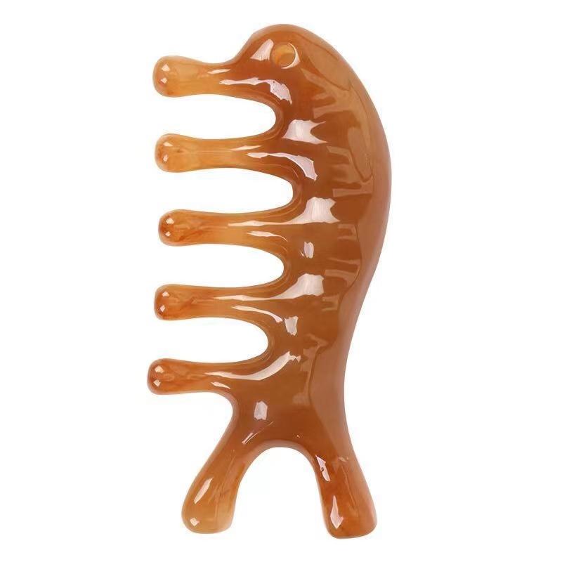 Cheap Scalp massage comb ox horn comb dredge the meridians of the head