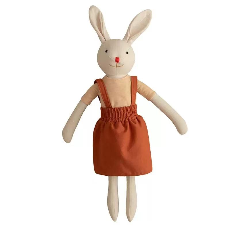 Nordic Cute Rabbit Plush Doll Long-Legged Cotton Fabric Stuffed Toy Teens & Adults Comfort Doll Easter Gift
