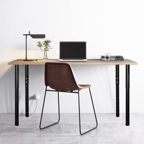 QLLY Extendable Table Legs, Round Iron Pipe, Height Adjustable, 4.2cm Diameter, Durable and Heavy-Duty, for DIY Furniture, Chair Legs, Replacement Leg