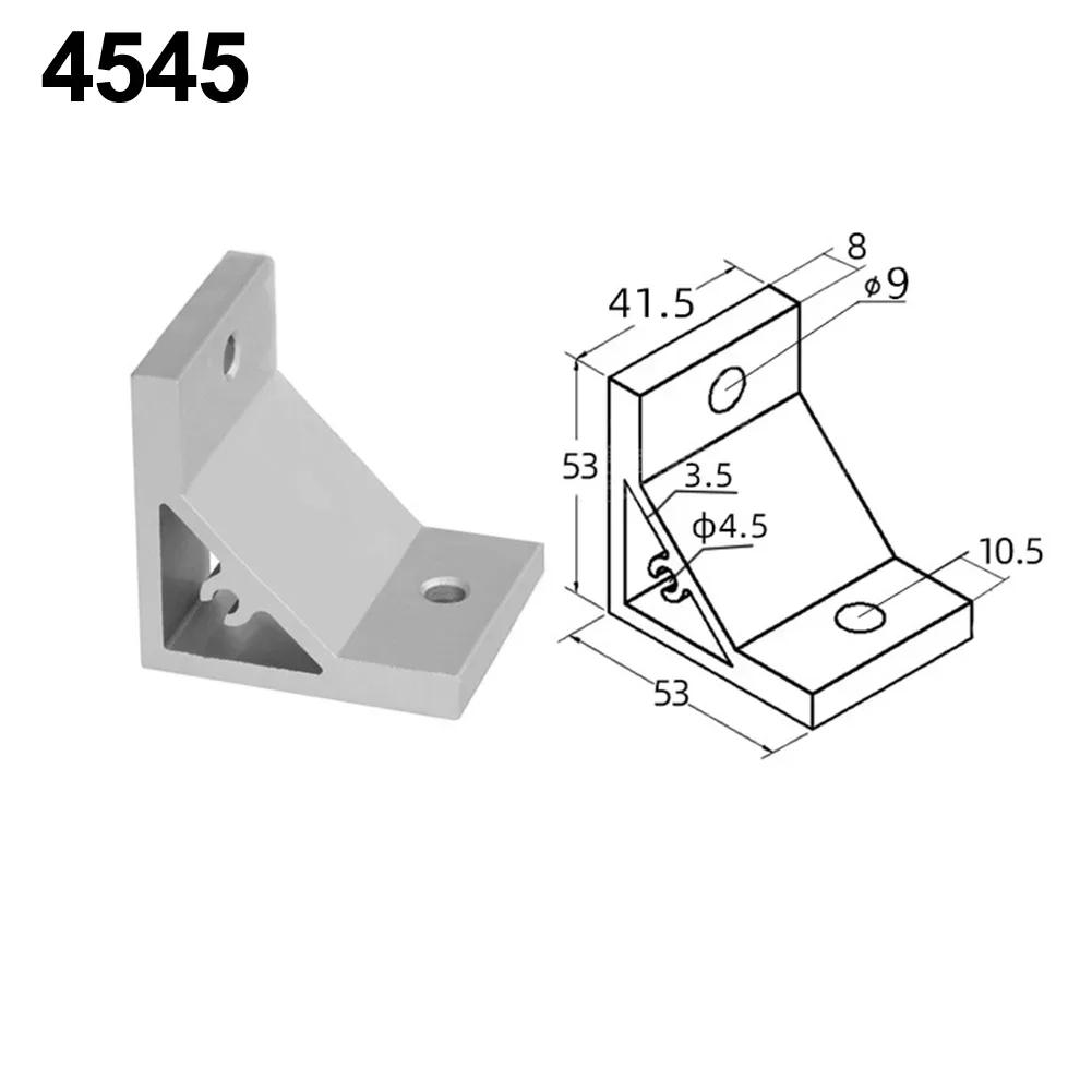Aluminum Joint Fastener 90 Degree Bracket For Aluminum Extrusion 3030 Series Aluminum Extrusion Easy To Install High Hardness