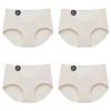 4PCS Seamless Panties for Woman Ice Silk Underwear Soft Thin Briefs Women's Underpants Fashion Sexy Female Lingerie