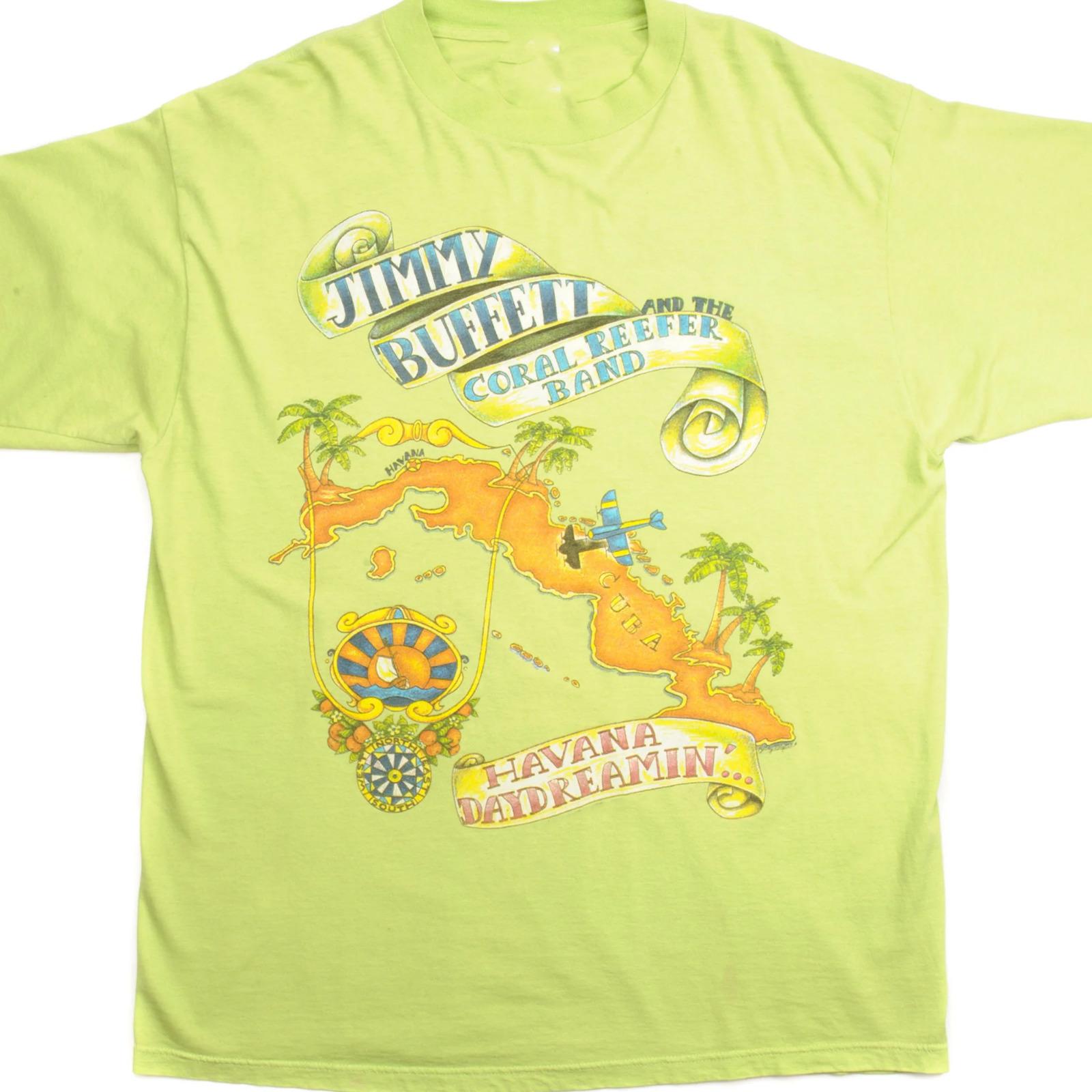 26 Collection JIMMY BUFFETT Tour 1997 Green S-2345XL T-shirt TMB2446 Unisex T-Shirt XXXL