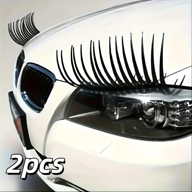 2pcs Eyelashes Specially Designed for Automobiles, Car Headlights Eyelash Sticker,