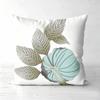 Pieces Tropical Leaf  Floral Print Throw Pillow Covers Pattern Cushion Cover Suitable for Sofa Bedroom Car Pillow Cover