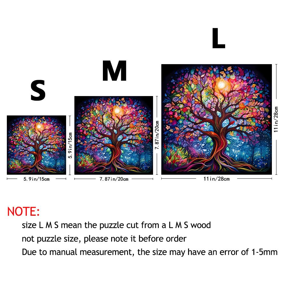Best-selling The Tree of Life Theme Wooden Jigsaw Puzzles Irregular-shaped Puzzle Piece Educational Toys Suitable for Teens