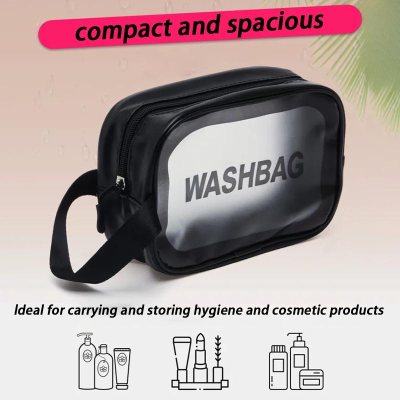 Women'S Travel Waterproof Cosmetic Bag Transparent Shower And Pool Bag Cosmetic Organizer Vanity Case
