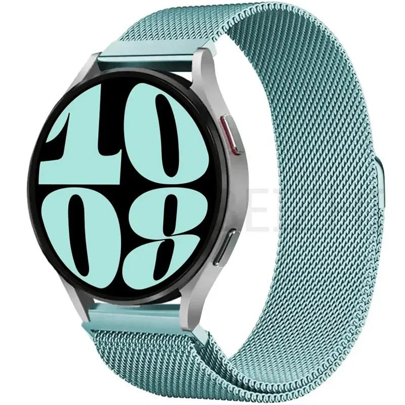 Milanese loop band for Samsung Galaxy Watch 7-FE-6-5-4-Classic 20mm 22mm Metal magnetic bracelet Huawei watch GT 5-4-3-2 strap