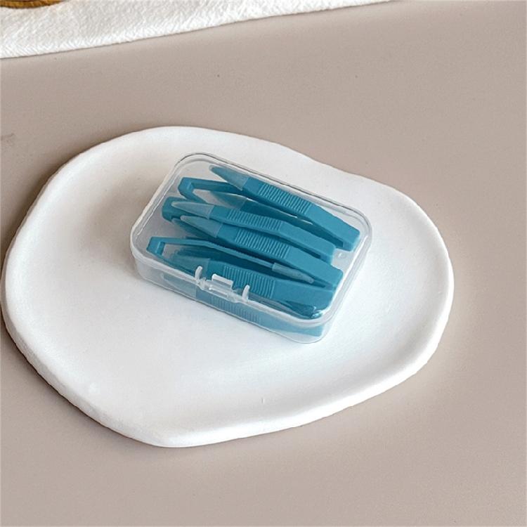 Pack Of 10 Colorful Lens Removing Tweezers with Container Box For Secure Contact Lenses Protections Everyday Travel Use