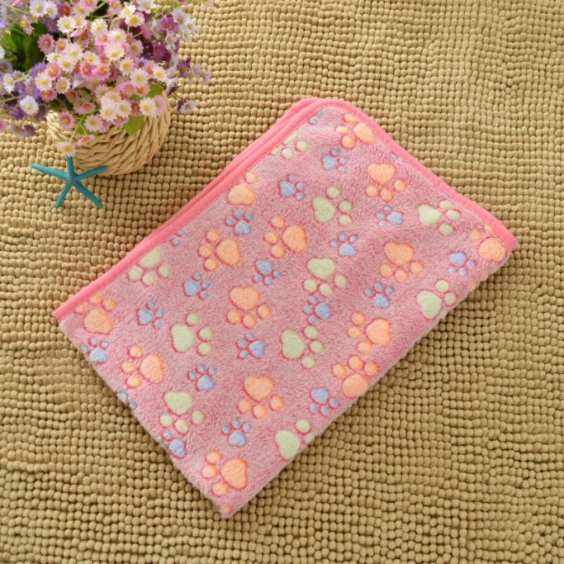 Pet Soft Sleep Mat Pet Blanket Double-Sided Fleece Cover Blanket Four Seasons General Purpose Blanket Pet Nest Mat Pet Supplies