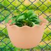 Flower Pot, Garden Planter Floral Container Wall Mounted Planter Vase Pot Portable Flower Vase Container with Tray   Flowers Planter for Garde