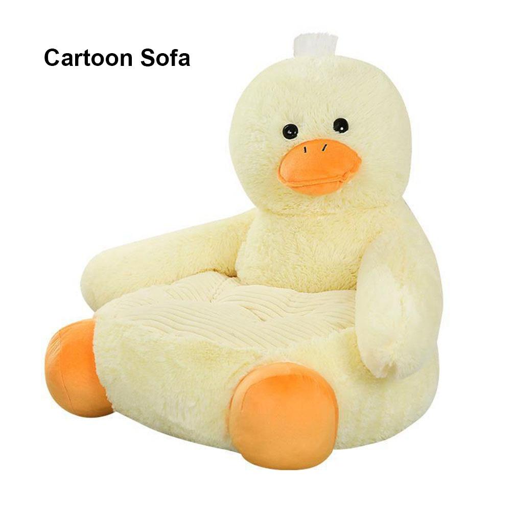 Small Panda Cartoon Sofa Chair Soft Cartoon Lazy Sofa Cover  For Boys and Girls