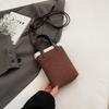 Autumn and Winter New Niche Design Matte Retro Handbag Bag Women's Premium Texture Leopard Print Single Shoulder Crossbody Mobile Phone Bag