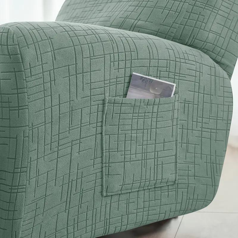 4Pcs/Set Split Recliner Sofa Cover Jacquard 1Seater Relax Armchair Slipcover Stretch Single Sofa Cover Living Room Funda Sofa