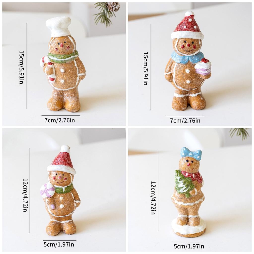 Omul de turtă dulce Ornamente de Crăciun Figurine Om de turtă dulce Ornament Festival Decorațiuni pentru pomul de Crăciun Decorațiune de sărbători