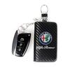 Custodia Chiave Auto in Fibra di Carbonio Guscio di Protezione Integrale Borsa Portachiavi Per giulietta 159 mito giulia stelvio 147 Accessori