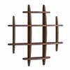 Wooden Wall Display Shelf Versatile for Reading Area, Entryway