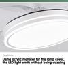 Indoor LED Lighting Fan Household 3 Colors Dimming Ceiling Fan Lamp DC Motor 36"42"48" Electric Ceiling Fan Light