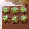 5pcs Crystal Woven Beaded  Flower Cluster Sew On Patch Shoe Flower and Shoe Buckle Accessories Embroidery Appliques Parche Ropa