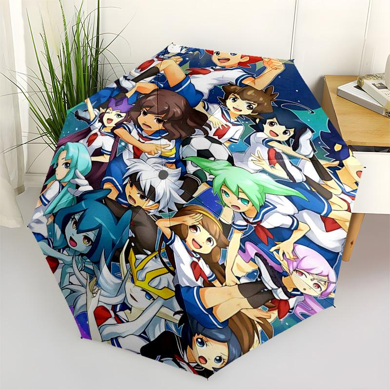 

1pc Kagamine Len & Rin Adventure: Outdoor Umbrella - Automatic Opening/Closing, Portable 3-Fold Design, 8-Bone Iron Frame, Perfect Gift for Fans, Trav