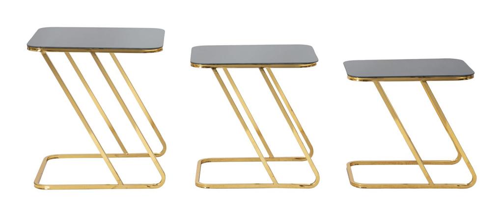 Tisch Simple Set 3-tlg. cm 44x50.5x55.5-39x49x51-34x47x45