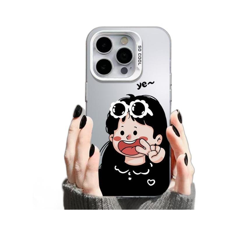 Bier Couple Applies Apple 16promax Mobile Phone Case iPhone14 Simple Wind 13 Personality 15 Creative Xr Hard