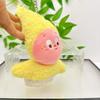 Plush Cartoon Kirby Doll With Hat Wearing Design For Teen And Backpack Decor