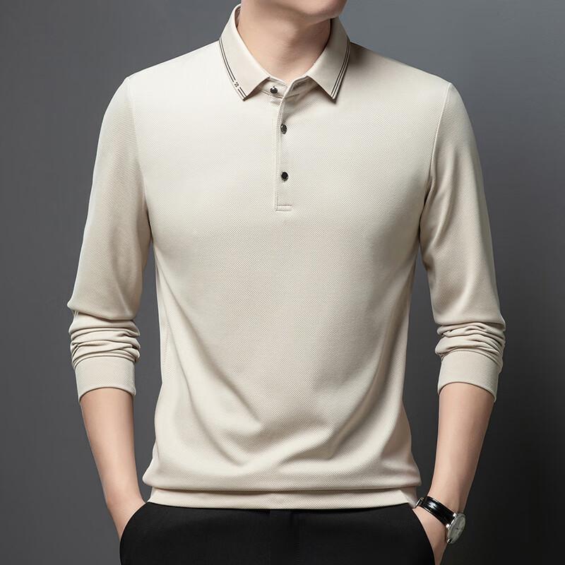 Men's Polo Collar Long Sleeve T-Shirt