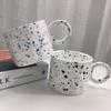 Fatty Mug Korean Style Design Splash Ink Ceramic Cup Spot Mugs Simple Coffee Mug Couple Cups Coffee Mugs Tea Drinkware