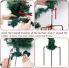 2 Pack 30' Pre-Lit Christmas Trees, LED Lights, Red Berries, Pine Cones, Battery Operated Yard Decor