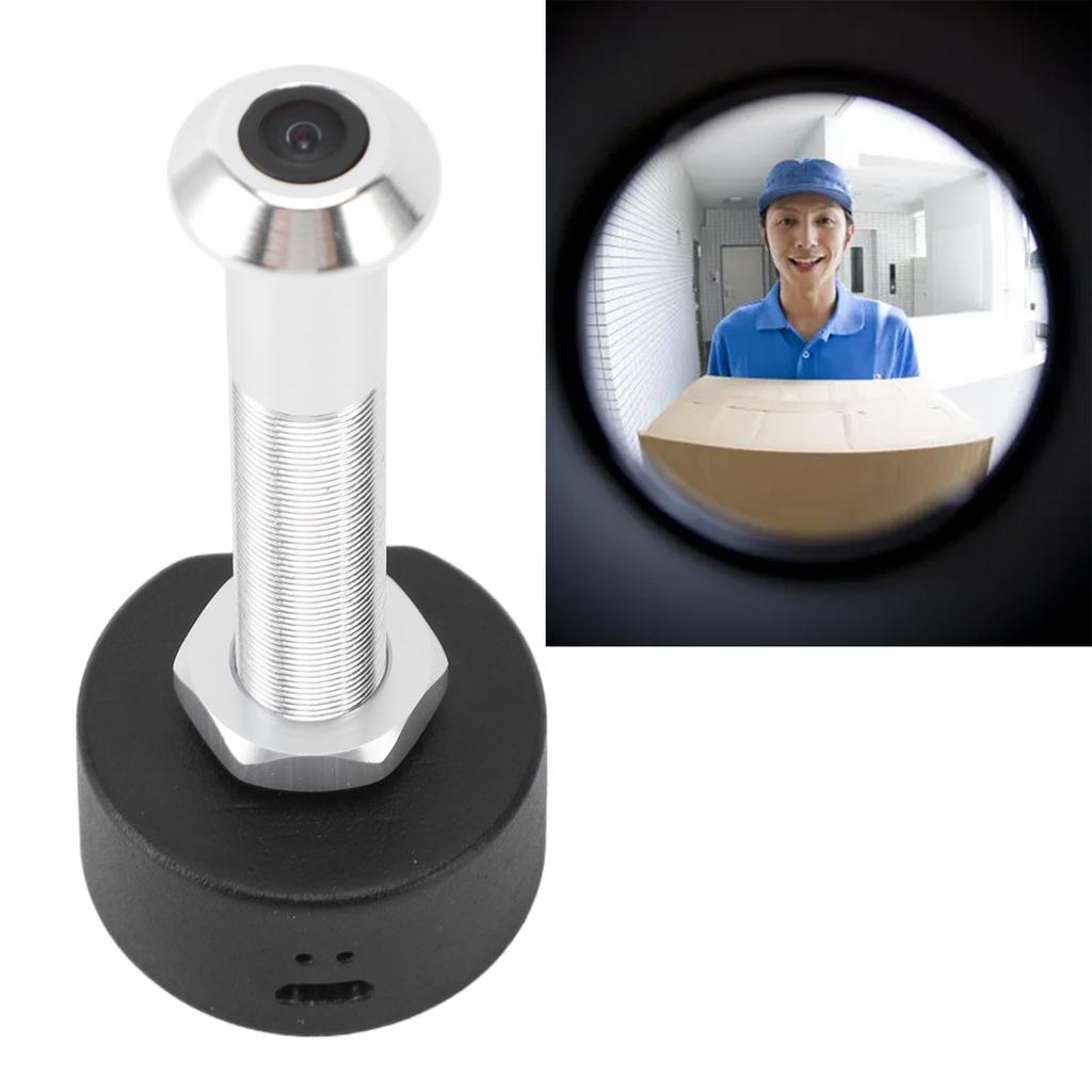 Caméra œil de bœuf Wifi 1080P HD Détection de mouvement Angle large 150 degrés Lentille Grand Angle Visor de porte avec Application pour la Sécurité de la Maison