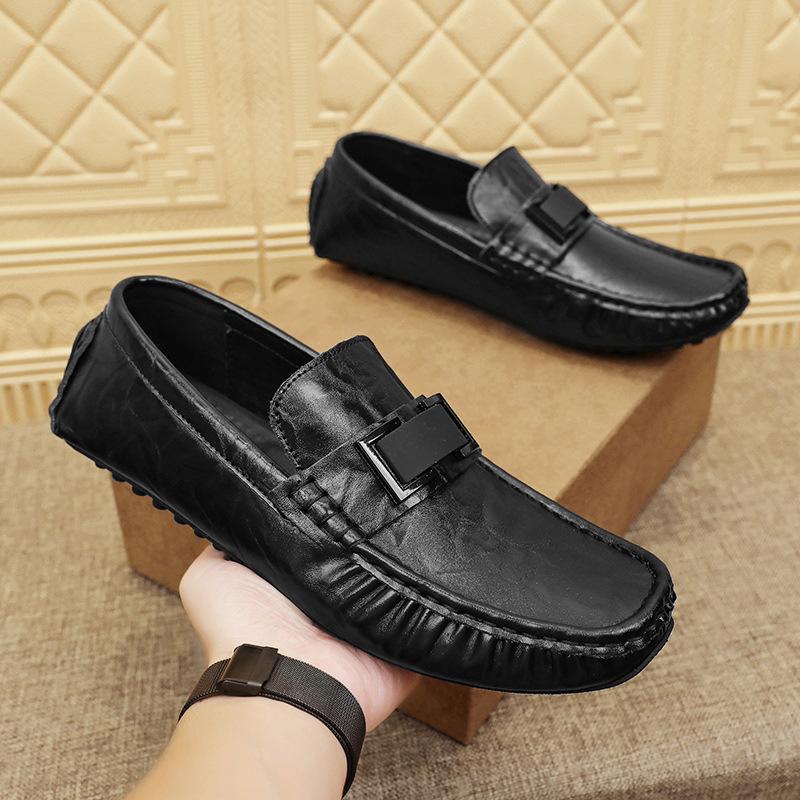 New Doudou shoes lazy driving shoes e-commerce casual shoes genuine leather men's shoes business leather shoes