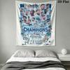 Royal MCFC CrownWall Hanging Printed Fabric Blanket Decorative Tapestries for Bedroom Living Room Home Decor