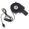 BBQ Fan Air Blower, 5V 3600RPM 2 Wires Connection for Barbecue Picnic Camping Fire Charcoal Starter Cooking Blower 9733