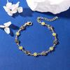 New Drip Colored Flower Bracelet Female Daisy Jewelry Girlfriends Student Fashion Jewelry