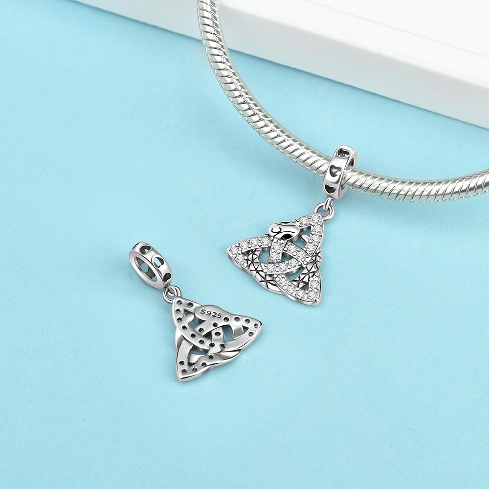 Ahthen Copper Bead Infinite Love Dangle Charm Fit Snake Chain Bracelets Necklaces for Women Jewellery Making High Quality