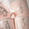 Guochao Holding Cup Coke Cup Cute Coffee Cup Pink Couple Cup Calligraphy Tracing Silver Master Cup Teacup