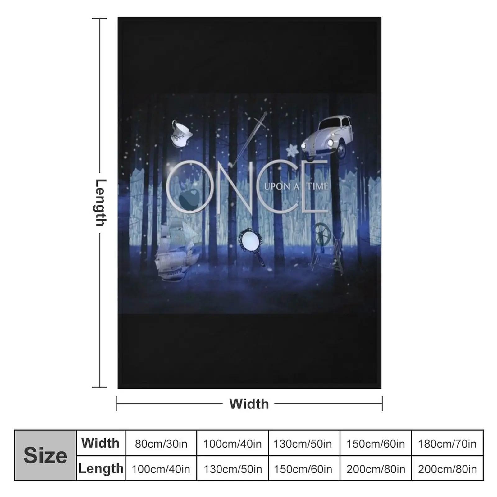 ONCE UPON A TIME Throw Blanket cosplay anime Sofa Blankets 75cmx90cm серый