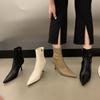 Autumn Thin Heel Slim Ankle Boot Women Pointed Toe Zipper Shoes Mordern Short Booties Zapatos De Mujer
