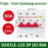 Three-Phase 380V Delixi DZ47SLE D-Type Circuit Breaker with Leakage Protection