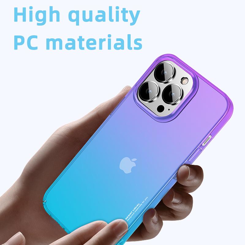 X-LEVEL For iPhone 15 Pro Max Colorful Series Hard PC Back Protector Case Color Splicing Phone Cover