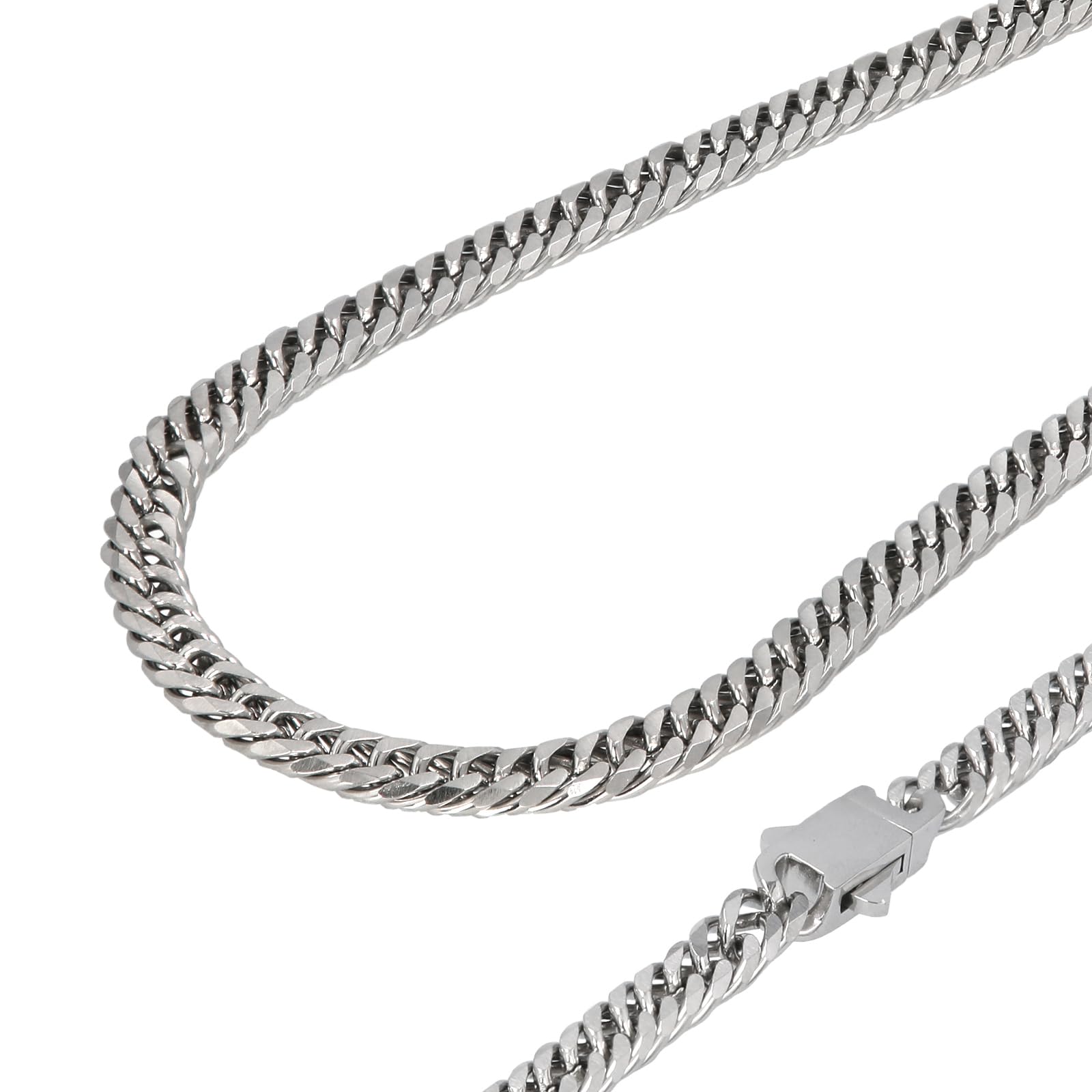 

Ожерелье из нержавеющей стали с двойным зеркалом Kihei Push Kihei, ширина без зеркала [La LibeModa], 6-гранная огранка, отделка, мужское, гипоаллергенное, пряжка, (45, 10мм,